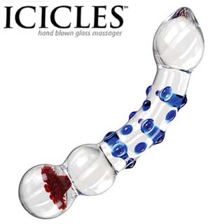 Curved Crystel Dildo By ICICLES
