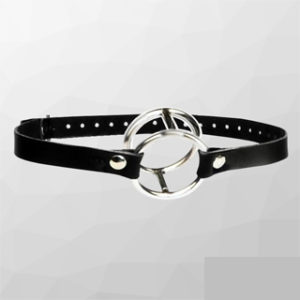 Double Metal Ring Chastity Neck Collar