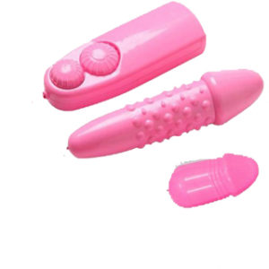 Penis Design Dotted Pussy & Anal Vibrator